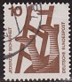 Germany 1971 Broken Ladder 10 Pfennig Marron Scott 1075. Alemania 1971 1075. Uploaded by susofe